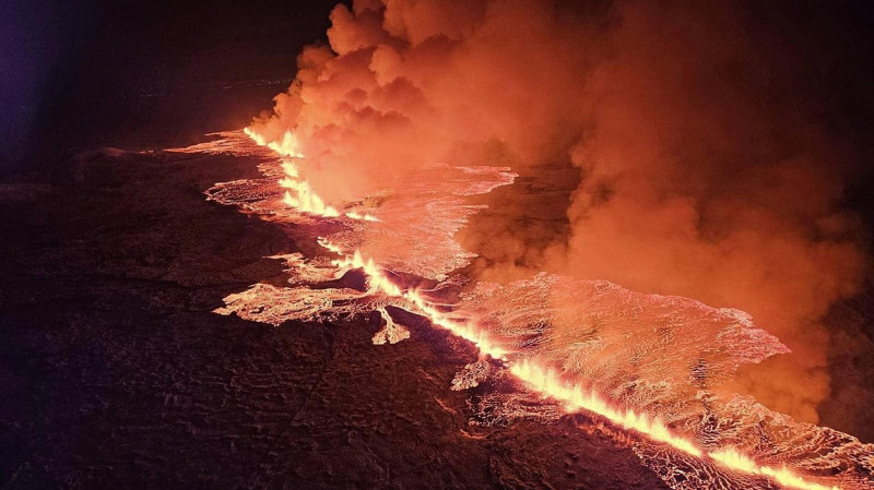 Volcano Erupts In Iceland