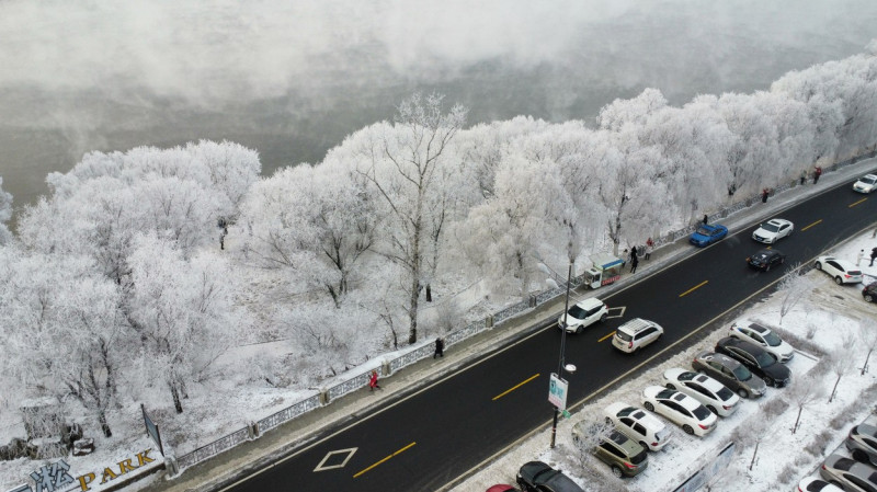 China: Rime Spectacle in Jilin City