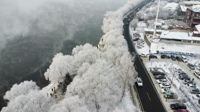 China: Rime Spectacle in Jilin City