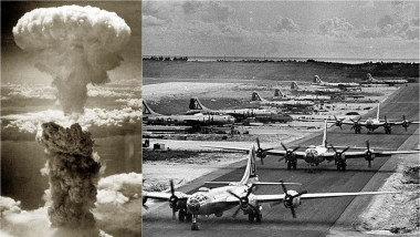 atac nuclear Nagasaki / bază aeriană pe insula Tinian