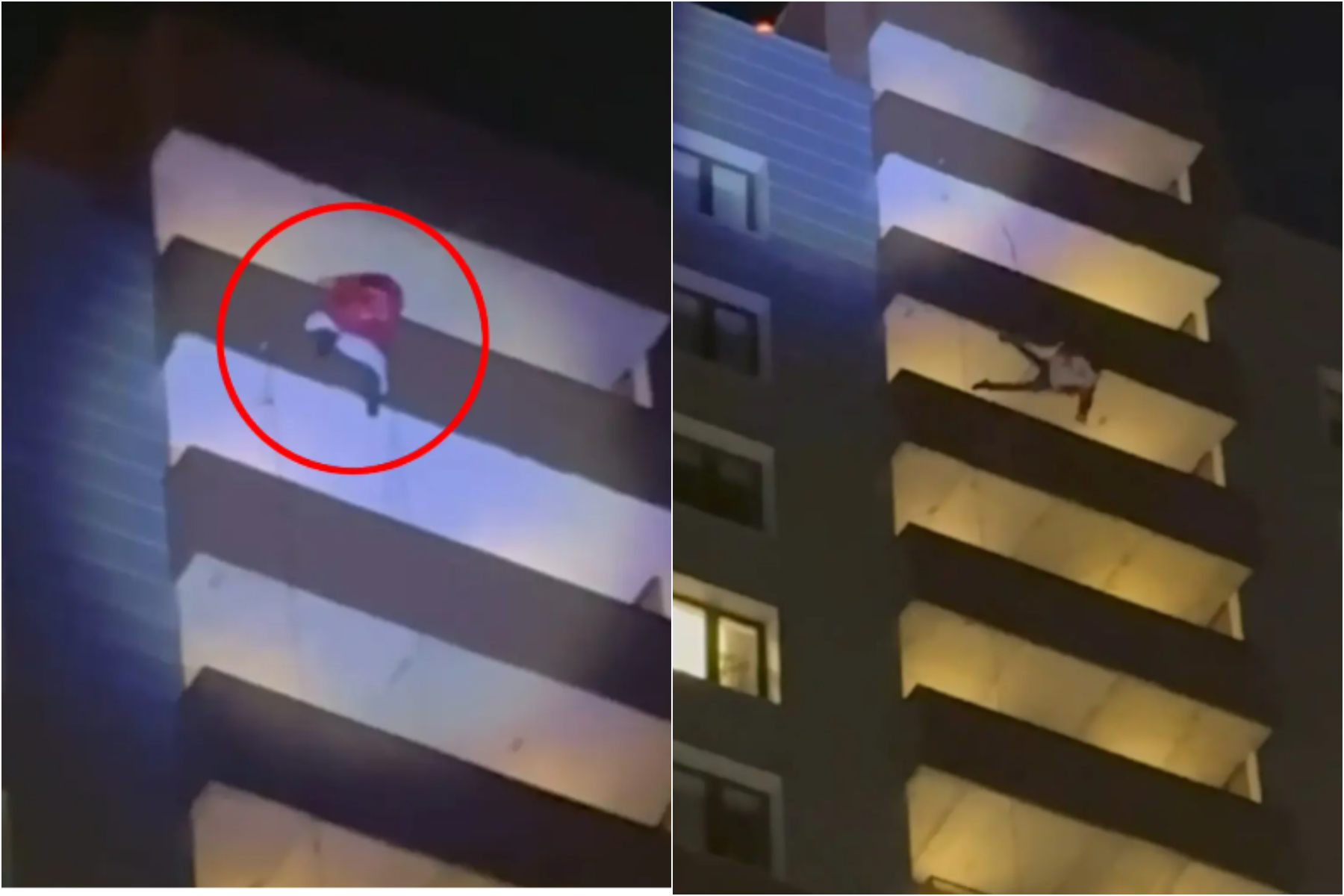Un bărbat îmbrăcat în Moș Crăciun, care a vrut să coboare cu funia de pe un bloc, a căzut de la etajul 24. Copiii lui îl priveau de jos