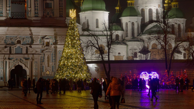 decoratiuni de craciun in kiev