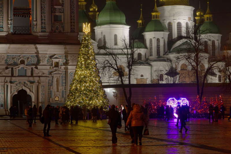 decoratiuni de craciun in kiev