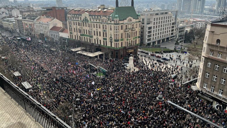 protest la belgrad