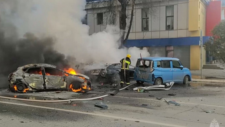 Belgorod in aftermath of shelling attack