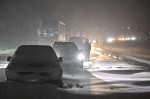 Winter storm hits Horby, Sweden - 03 Jan 2024