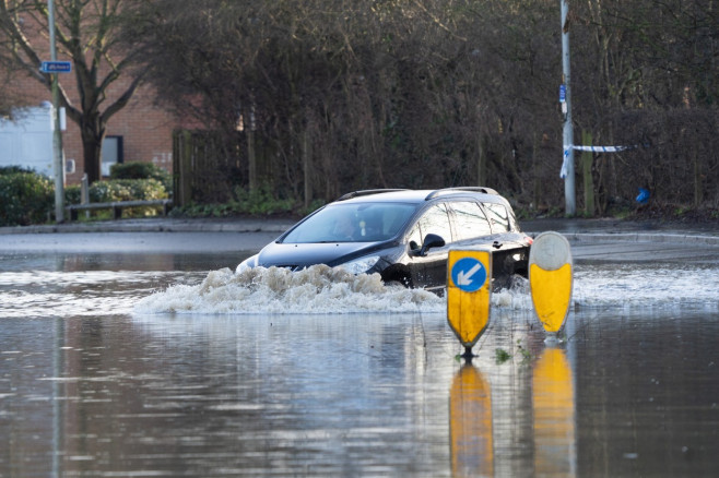 Homes flooded following Storm Henk