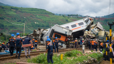 INDONESIA WEST JAVA TRAIN ACCIDENT