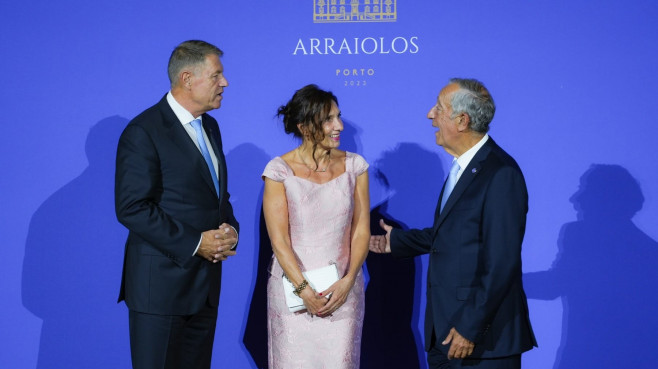 la Reuniunea aniversară a Grupului Arraiolos, găzduită de către Președintele Republicii Portugheze, in Porto.