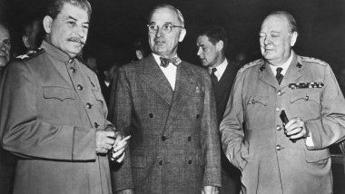 Harry Truman, Joseph Stalin, Winston Churchill, historical,
