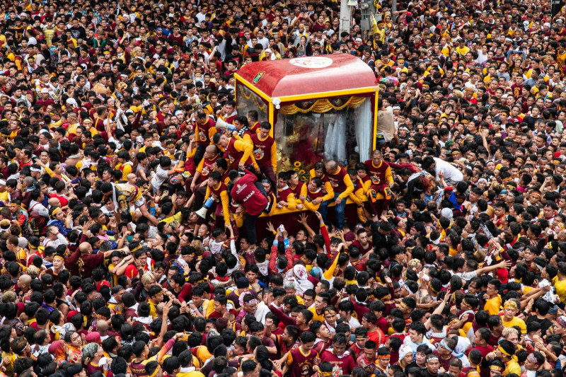 Annual celebration of the Feast of the Black Nazarene in Philippines