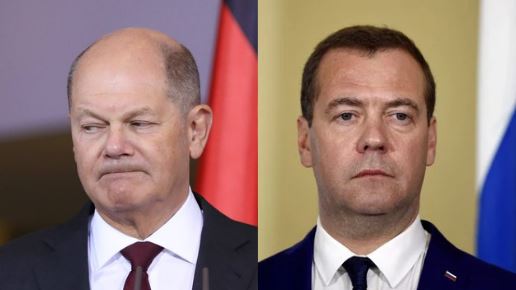Medvedev îl ironizează pe cancelarul german, după protestele fermierilor: „Puțin probabil ca Scholz, Cârnatul de Ficat, să reziste”
