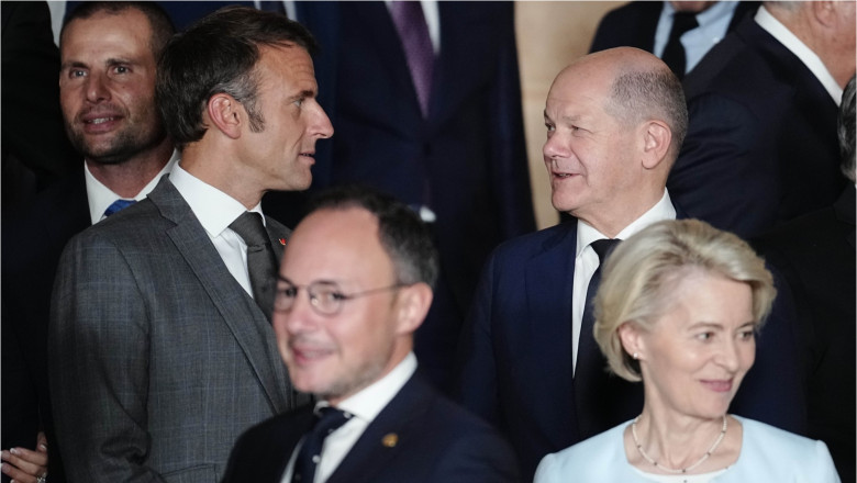Macron, Scholz și von der Leyen