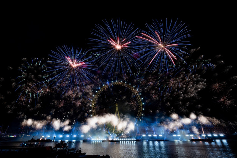 New Year's Eve firework in London, UK - 01 Jan 2024