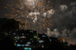 Fireworks display at the German complex Rio de Janeiro (RJ) 01/01/20124 - CPX / FOGOS/NOVO YEAR/ COMPLEXO DO ALEMAO - Th
