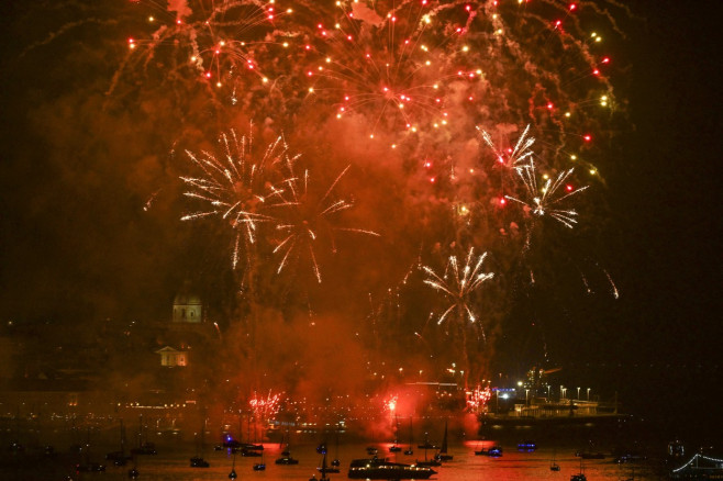 Portugal Celebrates The New Year With London Fireworks