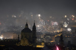 silvestrovské oslavy, Silvestr, Nový rok, zábavní pyrotechnika, ohňostroj, Praha