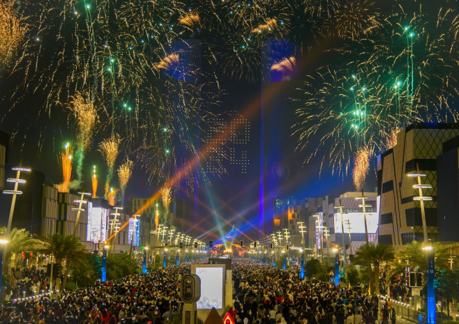 New Year Celebrations In Doha, Qatar - 01 Jan 2024