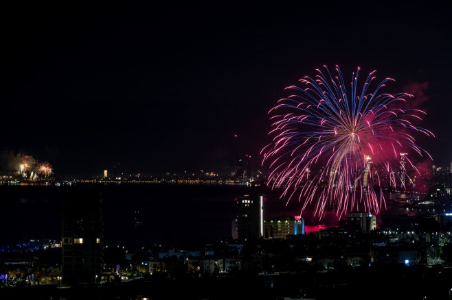 New Year's Fireworks In Cyprus, Limassol - 01 Jan 2024