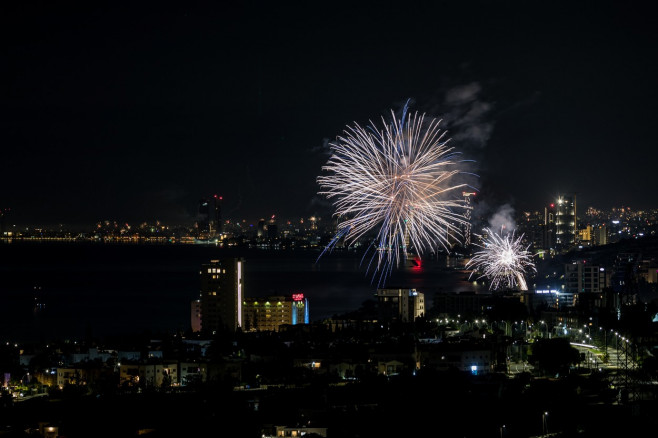 New Year's Fireworks In Cyprus, Limassol - 01 Jan 2024
