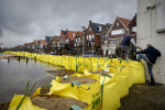 Flooding due to high water levels and storm Henk