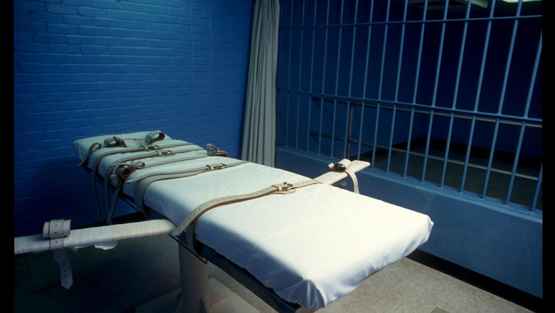 The Lethal Injection Death Chamber at Huntsville, Texas, the area is known as " The Ellis Unit"
