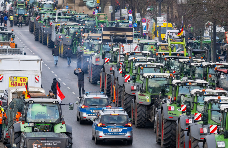 Farmers' protests - large rally in Berlin