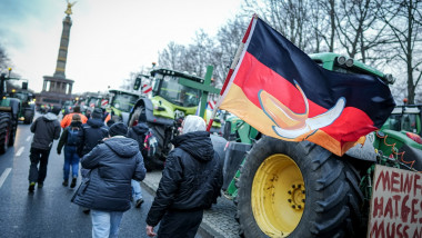 Fermierii germani protestează la Berlin
