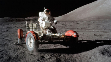 Astronautul Eugene A. Cernan pe Lună