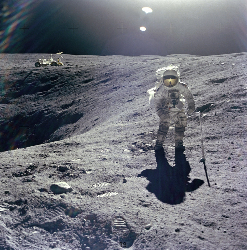 Apollo 16 astronaut Charles Duke Descarte
