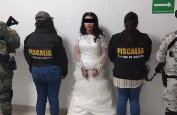 Încătușată în rochia de mireasă: O femeie din Mexic a fost arestată în ziua nunții