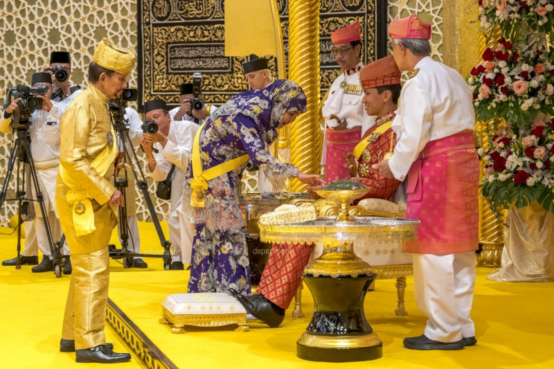 Royal Wedding of Prince Abdul Mateen of Brunei - Brunei, Bandar Seri Begawan - 14 Jan 2024