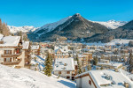 City view of Davos Dorf in Winter, Grisons, Switzerland
