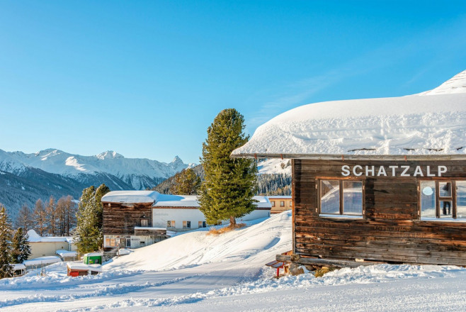 Schatzalp Davos in winter, Grisons, Switzerland