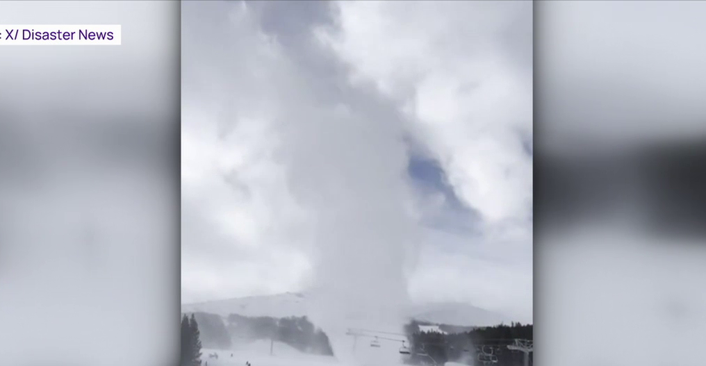 VIDEO. „Diavolul de zăpadă”. Un fenomen meteo neobișnuit a fost surprins pe o pârtie din SUA