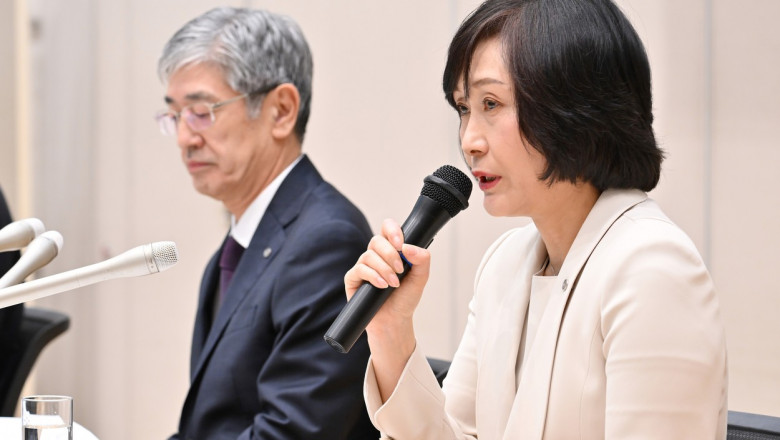JAL's new president Ms. Mitsuko TOTTORI, Representative Director. the first female president, the first from a cabin attendant background, and the first from the former JAS