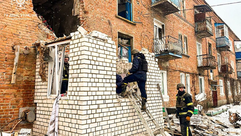 clădire bombardată în Harkov, Ucraina
