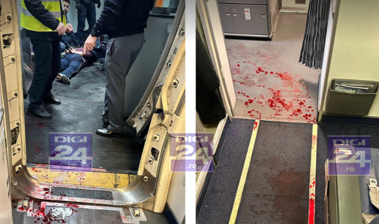 În ce stare e bărbatul care și-a tăiat venele în avionul TAROM și cum a putut trece cu o lamă la controlul de securitate din Bruxelles