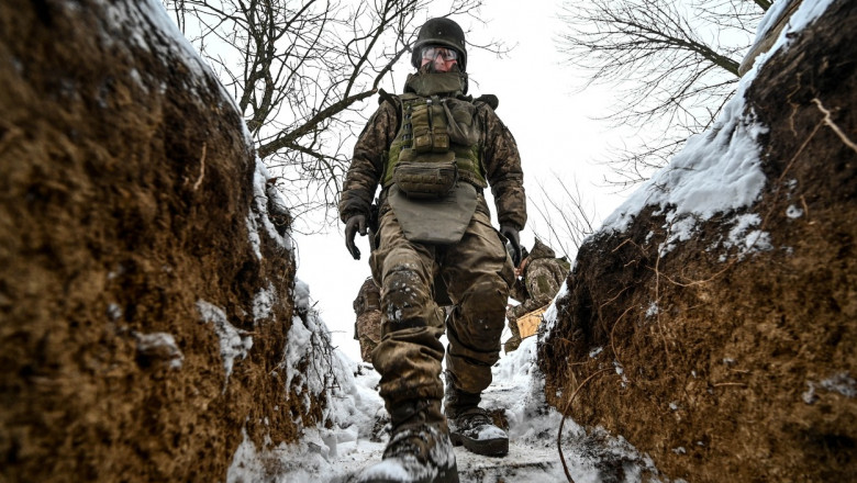 soldat ucrainean pe front