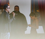 *PREMIUM-EXCLUSIVE* Kanye West shows off his $850k titanium dentures during outing with Bianca Censori and Chris Rock at Chateau Marmont. **WEB EMBARGO UNTIL 11:53 PM EST on January 18, 2024**