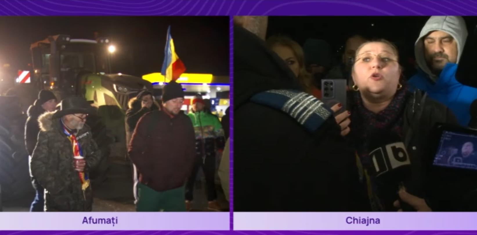 Fermierii au forțat intrarea în București, dar au fost opriți de poliție. Simion și Șoșoacă s-au dus să-i instige, dar au fost huiduiți