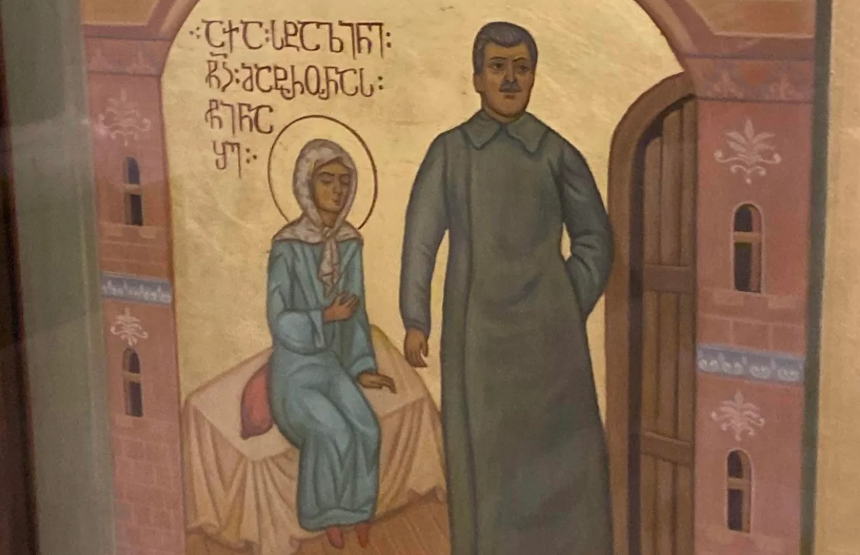 O icoană cu Stalin a stârnit un scandal uriaș în Georgia. Biserica Ortodoxă Georgiană cere să fie dată jos din catedrala din Tbilisi