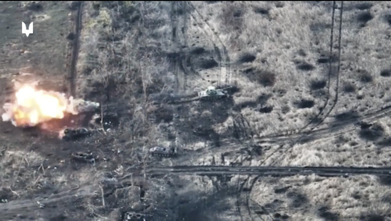 Damage to Russian tanks