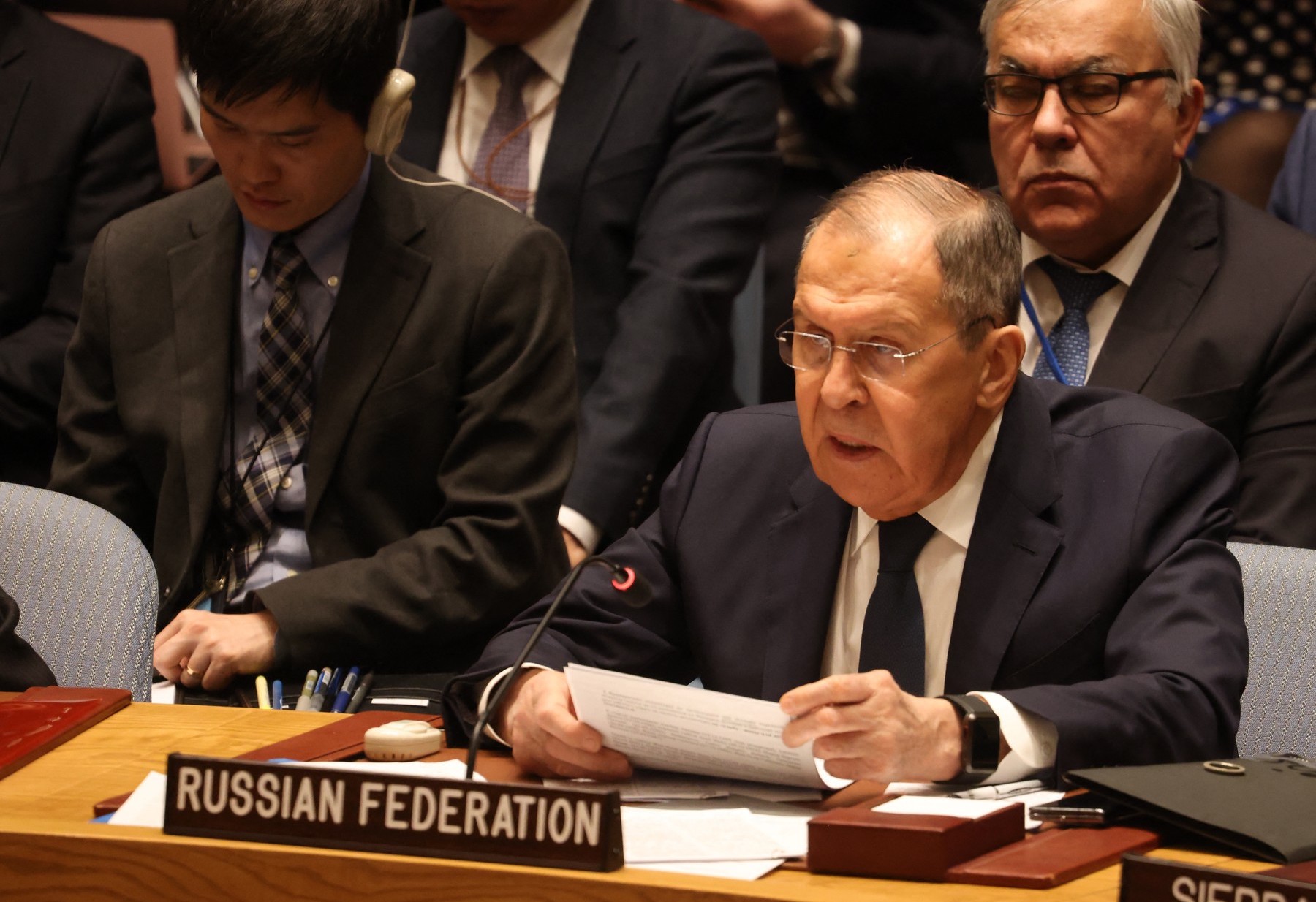 Lavrov afirmă la ONU că atacurile împotriva rebelilor houthi ameninţă pacea internaţională