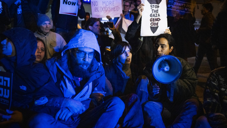 Protest la Tel Aviv.