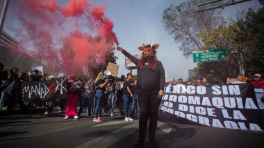 Anti-bullfighting demonstration in Mexico City