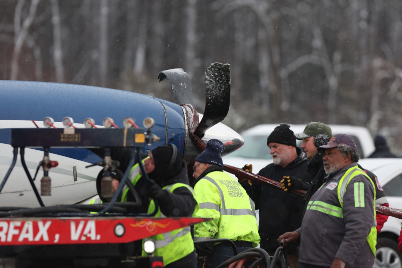 Cessna Passenger Plane Emergency Landing, Loudon County, Virginia, USA - 19 Jan 2024