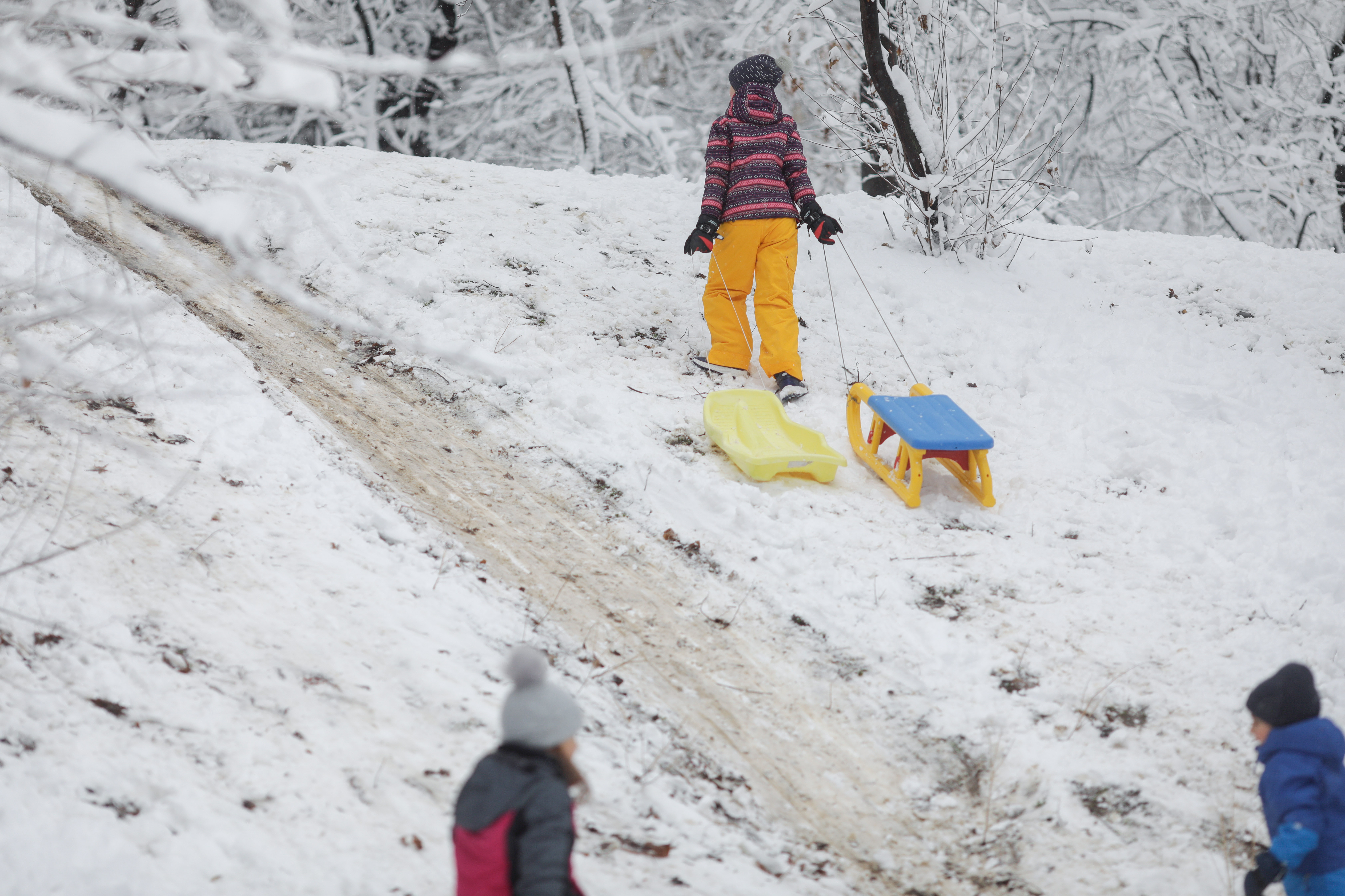Record de temperatură în București, a fost cea mai geroasă noapte. Cum arată Capitala acoperită de zăpadă