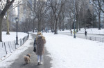 People Enjoying New York City's Hit Snow And Cold - 20 Jan 2024