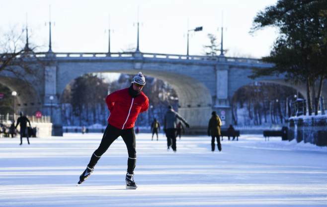 Rideau Canal Opening, Ottawa, Canada - 14 Jan 2022